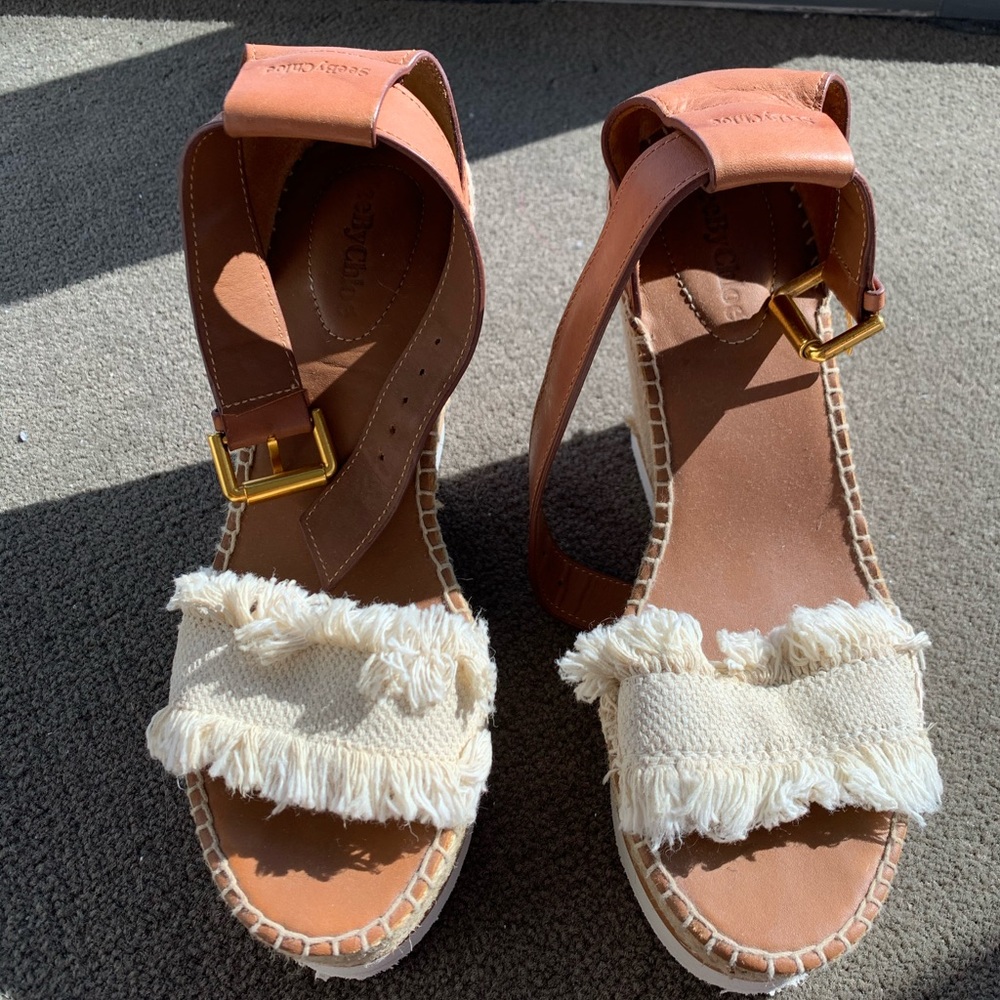 See by Chloe Espadrille Wedge Sandals